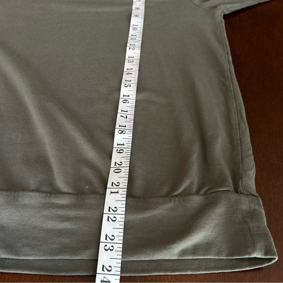 Lou & Grey | Olive Green Lightweight Sweatshirt Top - Picture 5 of 7